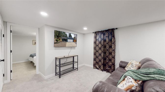 Interior, Living room, Recessed Lighting