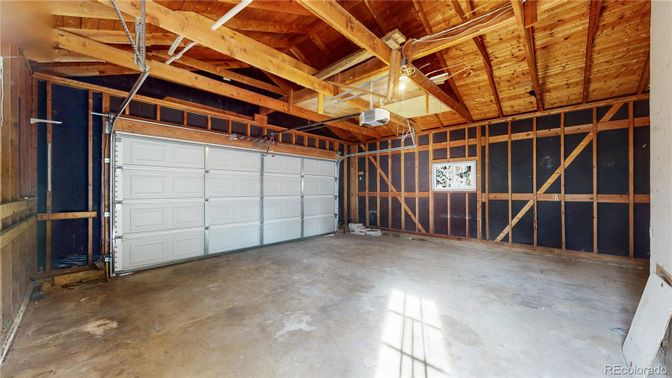 Garage, Interior, Wooden Beams, Wooden Ceilings, Wooden Walls
