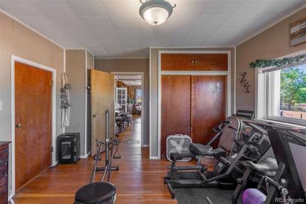 Fitness Equipment, Interior, Wood Texture Flooring