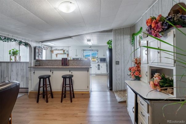 Interior, Kitchen, Wood Texture Flooring