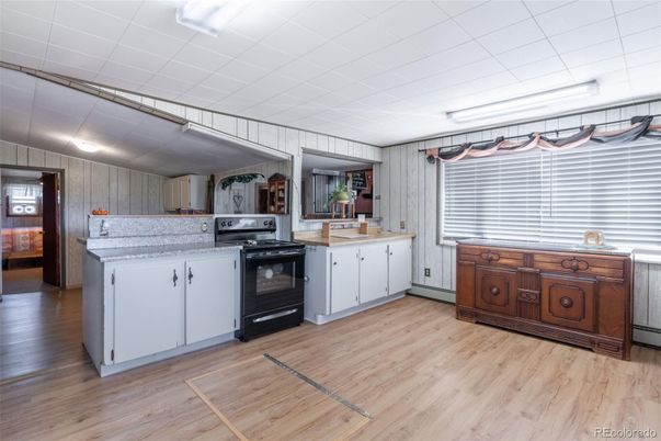 Interior, Kitchen, Wood Texture Flooring