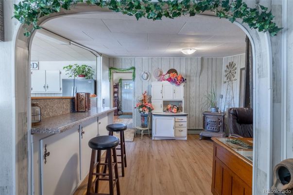 Interior, Kitchen, Wood Texture Flooring