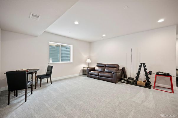 Dining room, Fitness Equipment, Interior, Recessed Lighting