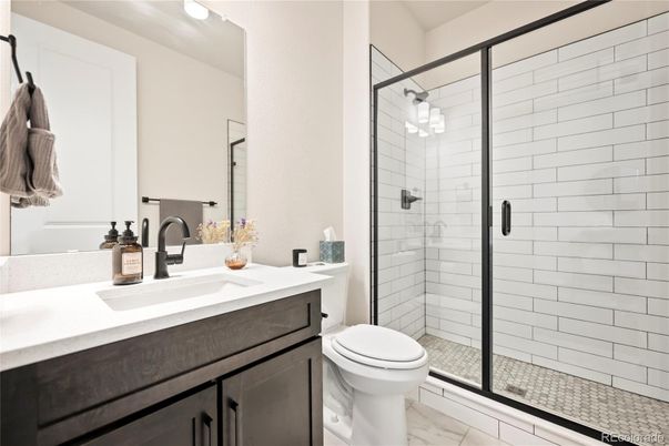 Bathroom, Glass Shower, Interior, Marble