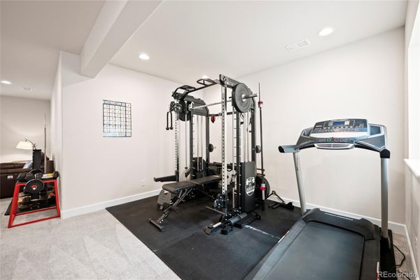 Fitness Equipment, Interior, Recessed Lighting