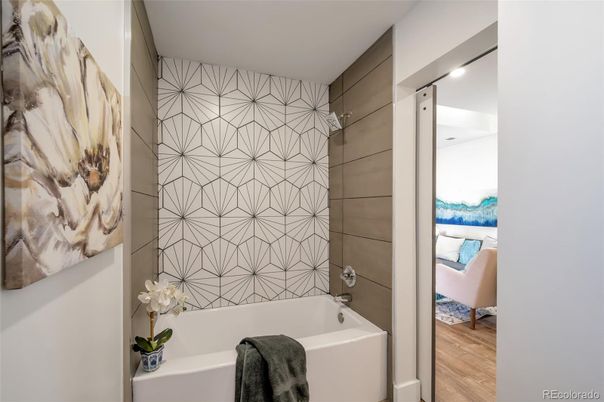 Bathroom, Interior, Wood Texture Flooring
