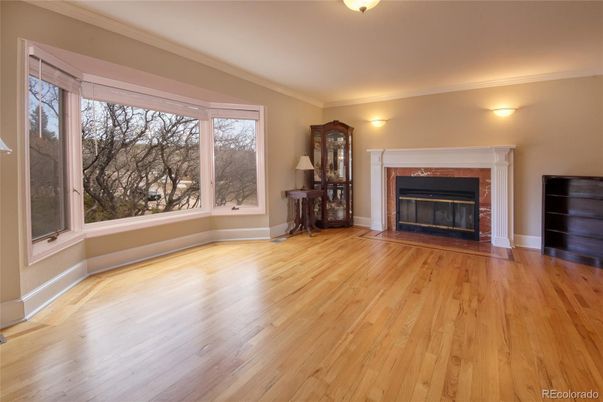 Empty room, Fireplace, Interior, Wood Texture Flooring