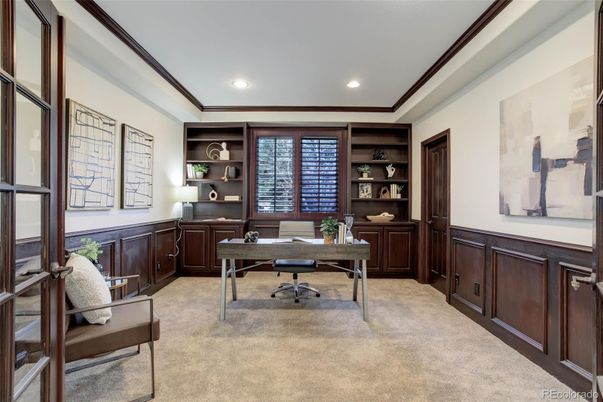 Home Office, Interior, Recessed Lighting