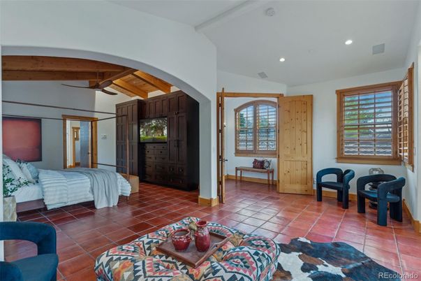 Bedroom, Interior, Recessed Lighting, Wooden Beams, Wooden Ceilings