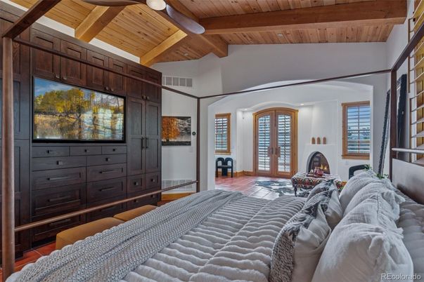 Bedroom, Fireplace, Interior, Wooden Beams, Wooden Ceilings