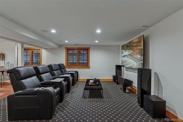 Home Theatre Room, Interior, Living room, Recessed Lighting, Theatre Room