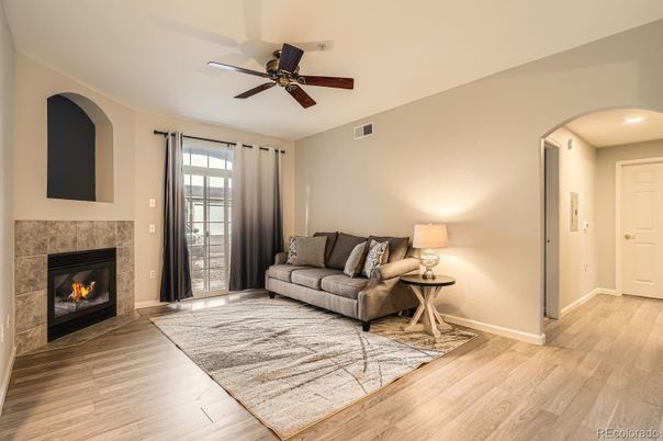 Fireplace, Interior, Wood Texture Flooring