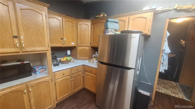 Interior, Kitchen, Wood Texture Flooring