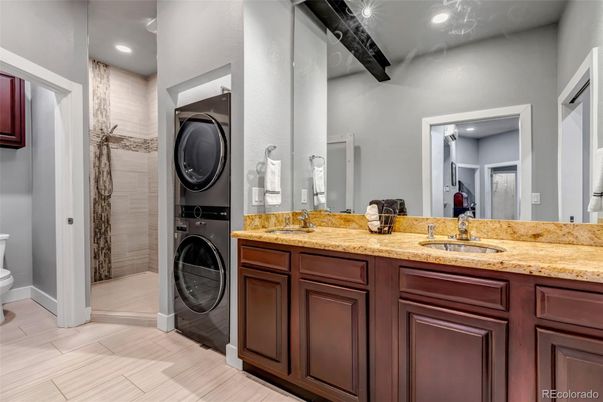 Bathroom, Interior, Recessed Lighting, Utility Closets, Washer
