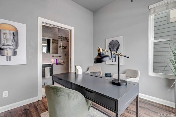 Home Office, Interior, Wood Texture Flooring