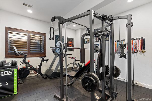 Fitness Equipment, Interior, Recessed Lighting