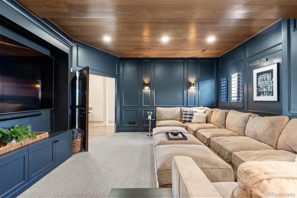 Interior, Living room, Recessed Lighting, Wooden Ceilings, Wooden Walls