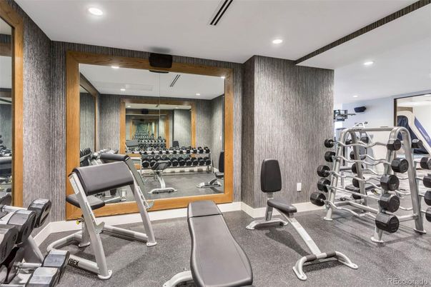 Fitness Equipment, Gym, Interior, Recessed Lighting