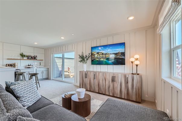 Interior, Living room, Recessed Lighting