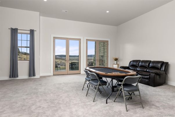 Dining room, Game Room, Interior, Recessed Lighting