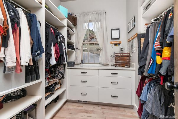Interior, Walk-in Closets, Wood Texture Flooring