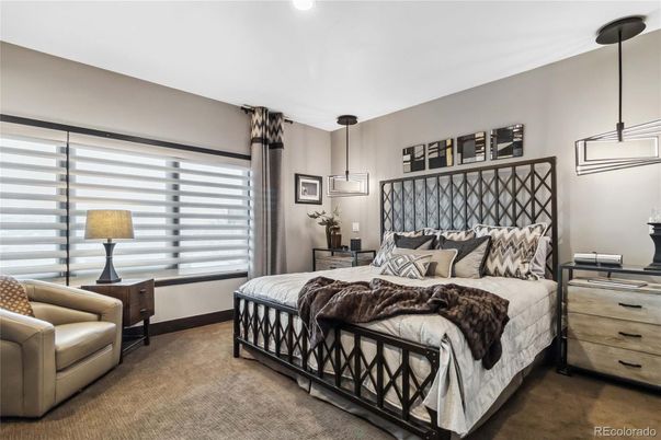 Bedroom, Interior, Pendant Lights, Recessed Lighting