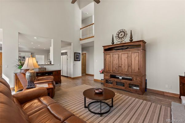 Interior, Kitchen, Living room, Recessed Lighting, Wood Texture Flooring