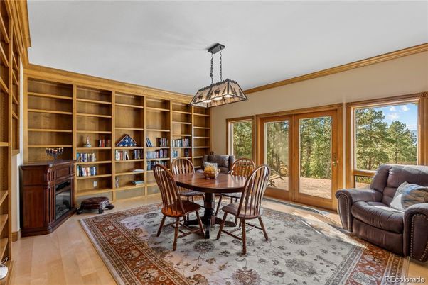 Dining room, Interior, Wood Texture Flooring