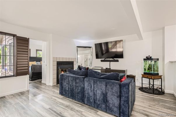 Fireplace, Interior, Living room, Wood Texture Flooring