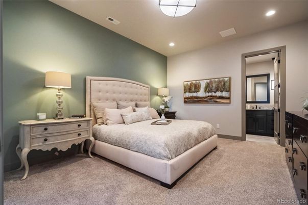 Bedroom, Interior, Recessed Lighting