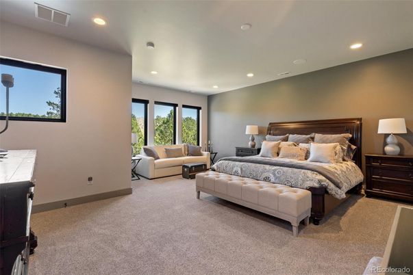 Bedroom, Interior, Recessed Lighting