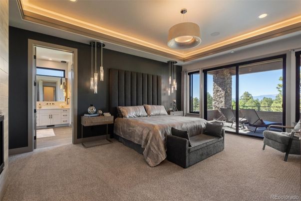Bedroom, Interior, Pendant Lights, Recessed Lighting