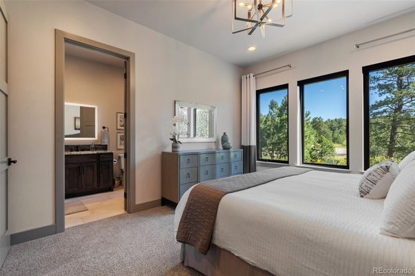Bedroom, Interior, Pendant Lights, Recessed Lighting