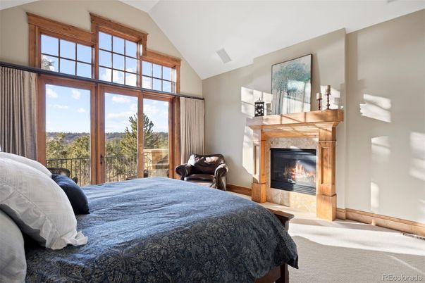 Bedroom, Fireplace, Interior