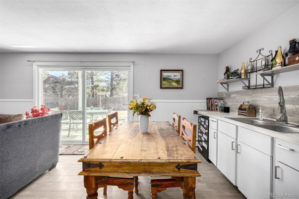 Dining room, Interior, Kitchen, Wood Texture Flooring