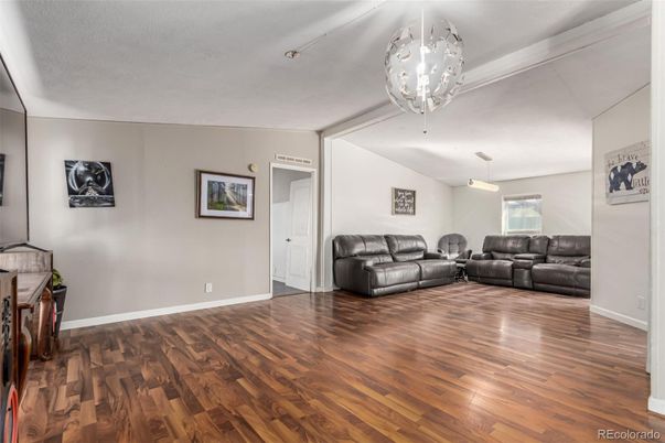 Interior, Living room, Pendant Lights, Wood Texture Flooring