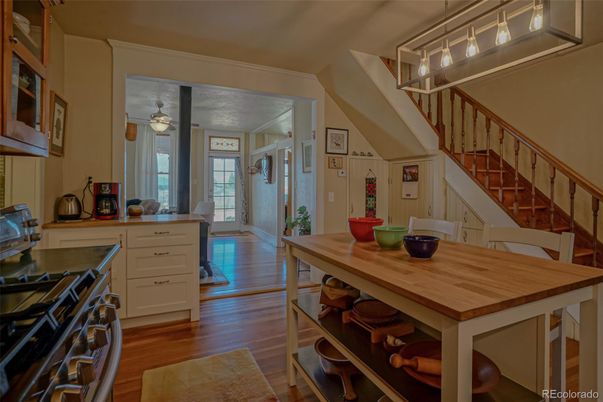 Interior, Kitchen, Wood Texture Flooring