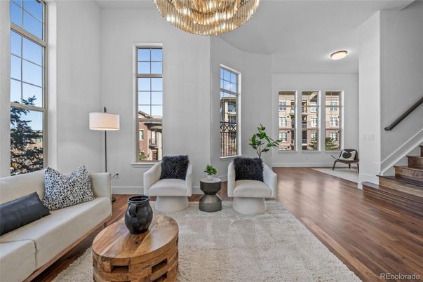 Chandelier, Interior, Living room, Wood Texture Flooring