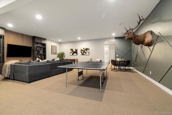 Game Room, Interior, Living room, Recessed Lighting