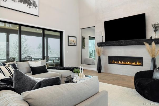 Fireplace, Interior, Living room, Wood Texture Flooring