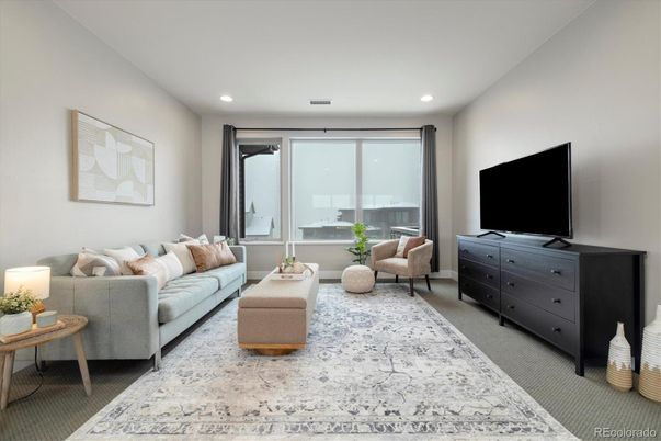 Interior, Living room, Recessed Lighting