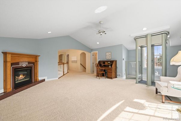 Fireplace, Interior, Recessed Lighting