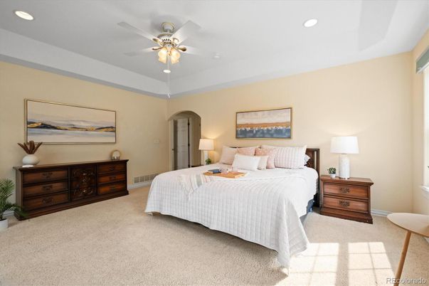 Bedroom, Interior, Recessed Lighting