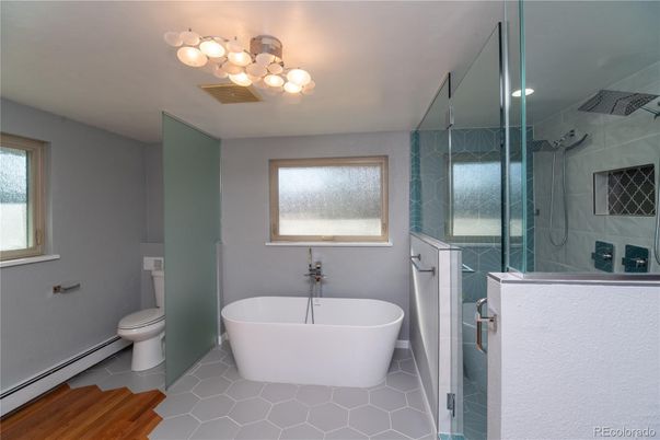 Bathroom, Free Standing Baths, Glass Shower, Interior