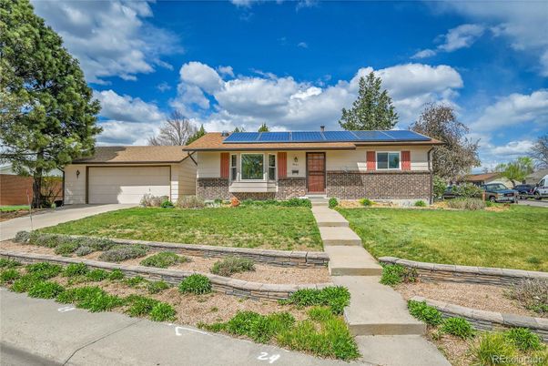 Attached, Exterior, Facade, Solar Panels, Ranch