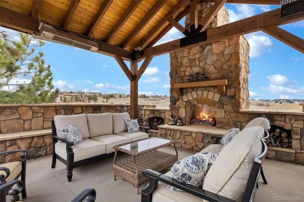 Exterior, Fireplace, Wooden Ceilings
