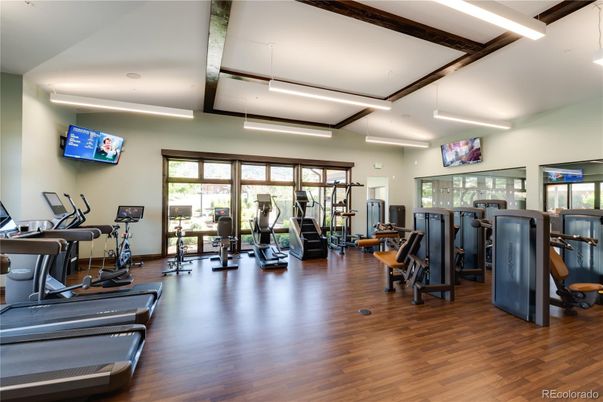 Fitness Equipment, Gym, Interior, Wood Texture Flooring