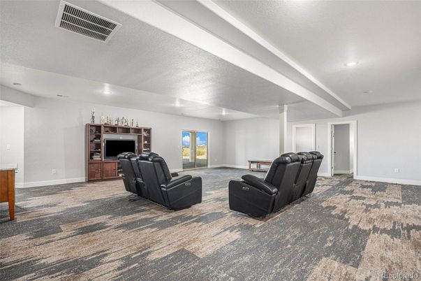 Interior, Living room, Recessed Lighting