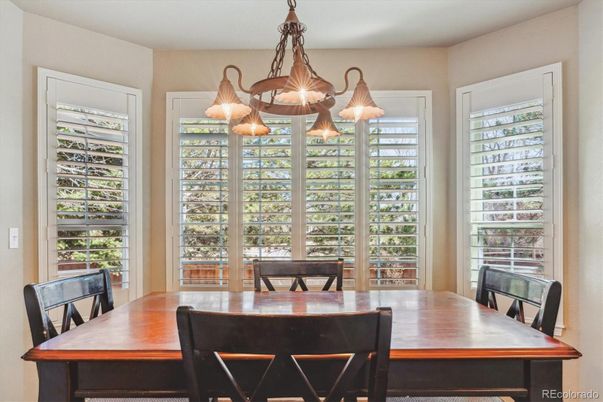 Dining room, Interior, Pendant Lights