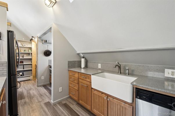 Interior, Kitchen, Wood Texture Flooring